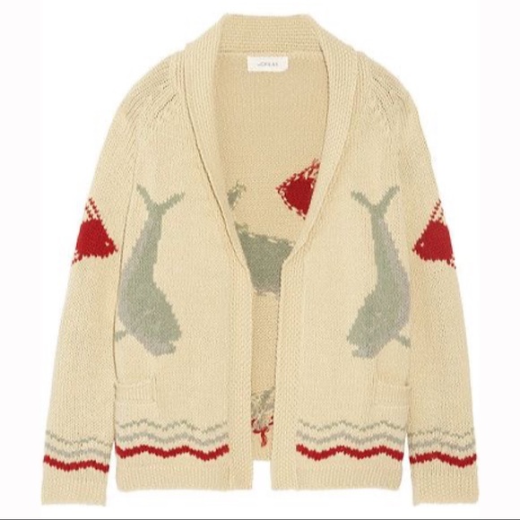 IN SEARCH OF THE GREAT Fisherman Intarsia Cardigan - Picture 1 of 1